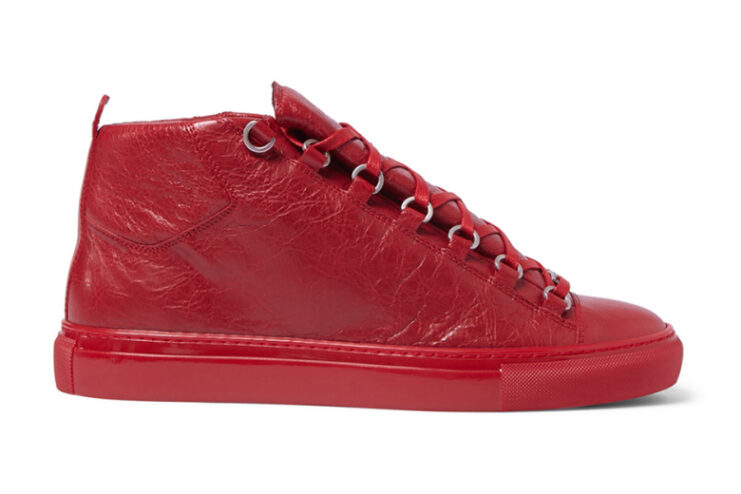 balenciaga-arena-creased-red-leather-sneakers